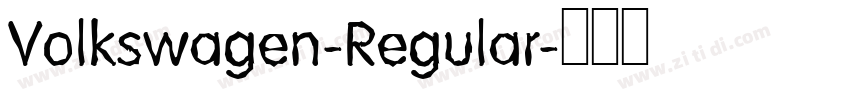 Volkswagen-Regular字体转换