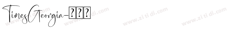 TimesGeorgia字体转换