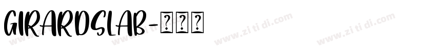 GirardSlab字体转换