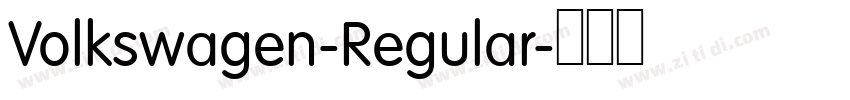 Volkswagen-Regular字体转换
