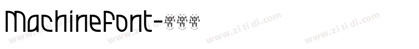 MachineFont字体转换