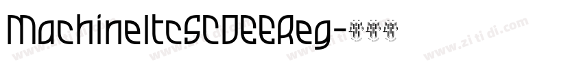 MachineItcSCDEEReg字体转换