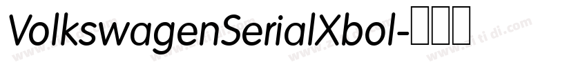 VolkswagenSerialXbol字体转换