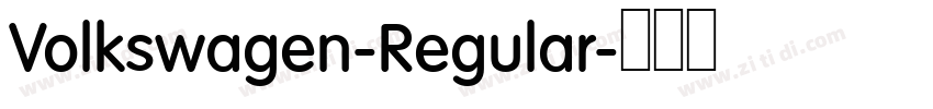 Volkswagen-Regular字体转换