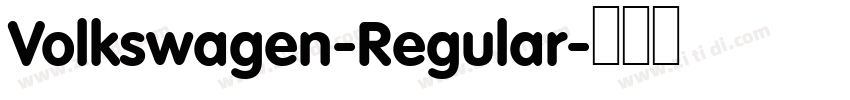 Volkswagen-Regular字体转换
