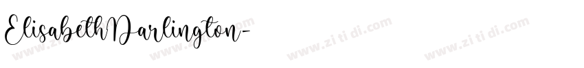 ElisabethDarlington字体转换