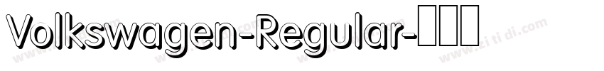 Volkswagen-Regular字体转换