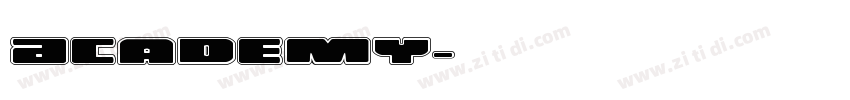 Academy字体转换