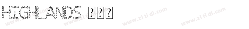 Highlands字体转换