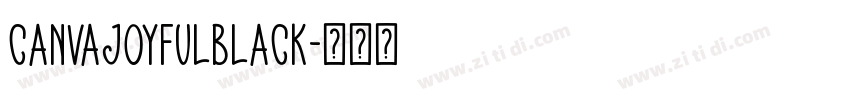 CanvaJoyfulBlack字体转换