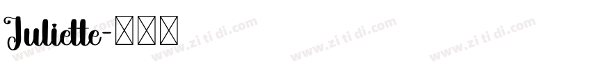 Juliette字体转换