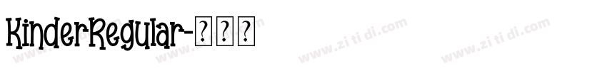 KinderRegular字体转换