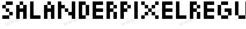 SalanderPixelRegular字体转换