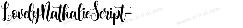 LovelyNathalieScript字体转换