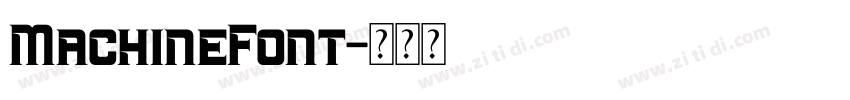 MachineFont字体转换