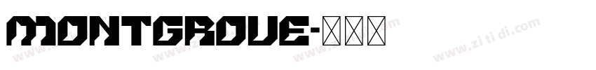 Montgrove字体转换