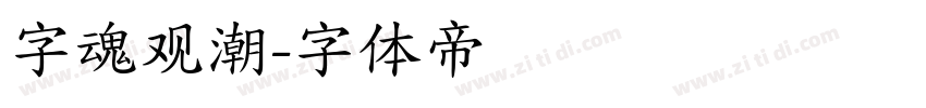 字魂观潮字体转换