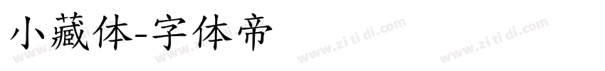 小藏体字体转换