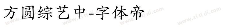 方圆综艺中字体转换