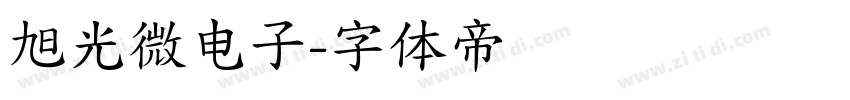 旭光微电子字体转换