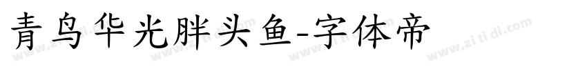 青鸟华光胖头鱼字体转换