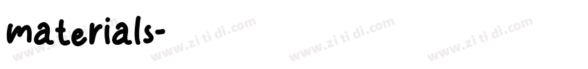 materials字体转换