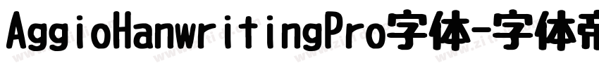 AggioHanwritingPro字体字体转换