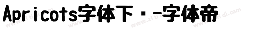 Apricots字体下载字体转换