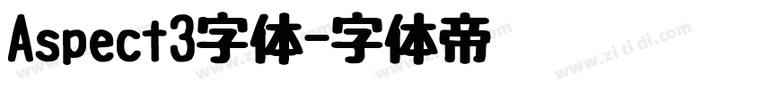 Aspect3字体字体转换