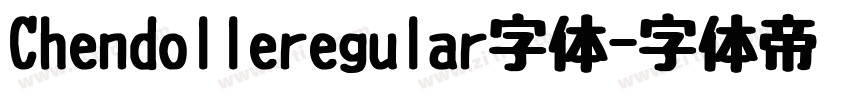 Chendolleregular字体字体转换