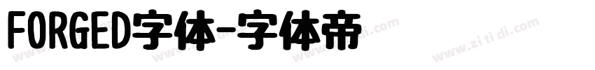 FORGED字体字体转换