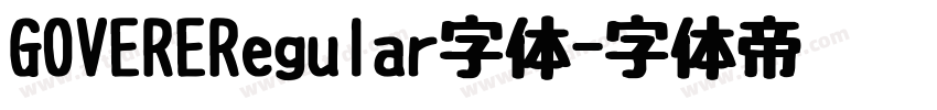 GOVERERegular字体字体转换