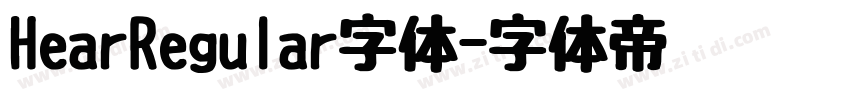 HearRegular字体字体转换