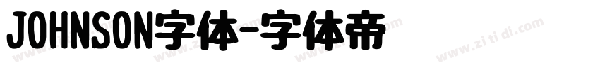 JOHNSON字体字体转换