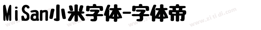 MiSan小米字体字体转换