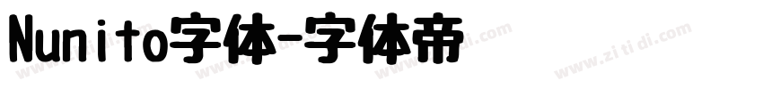 Nunito字体字体转换