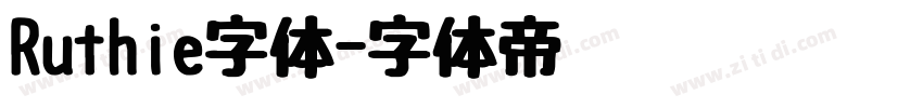 Ruthie字体字体转换
