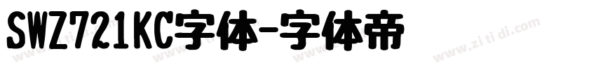 SWZ721KC字体字体转换