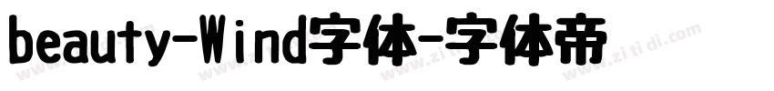 beauty-Wind字体字体转换