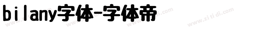 bilany字体字体转换