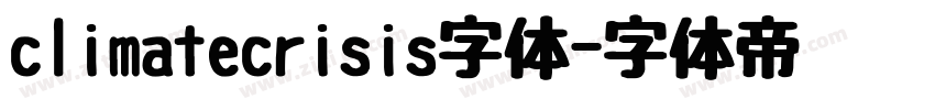 climatecrisis字体字体转换