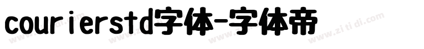 courierstd字体字体转换