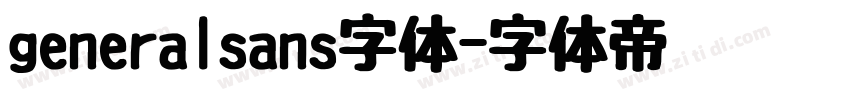 generalsans字体字体转换