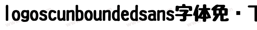 logoscunboundedsans字体免费下载字体转换
