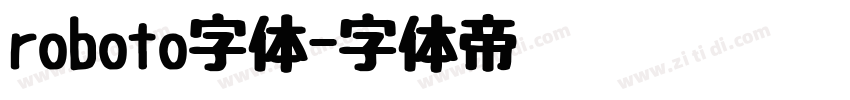 roboto字体字体转换