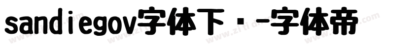 sandiegov字体下载字体转换