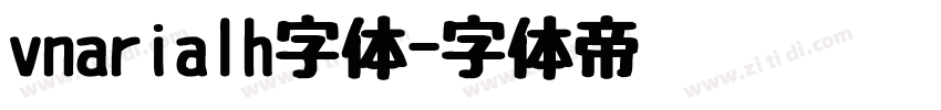 vnarialh字体字体转换