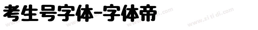 考生号字体字体转换