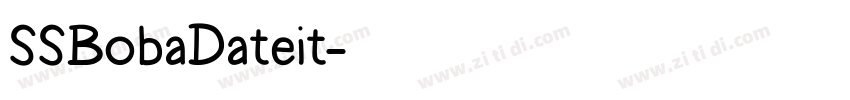 SSBobaDateit字体转换