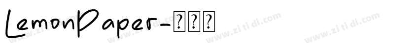 LemonPaper字体转换